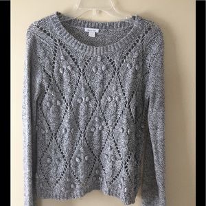Garnet Hill gray sweater